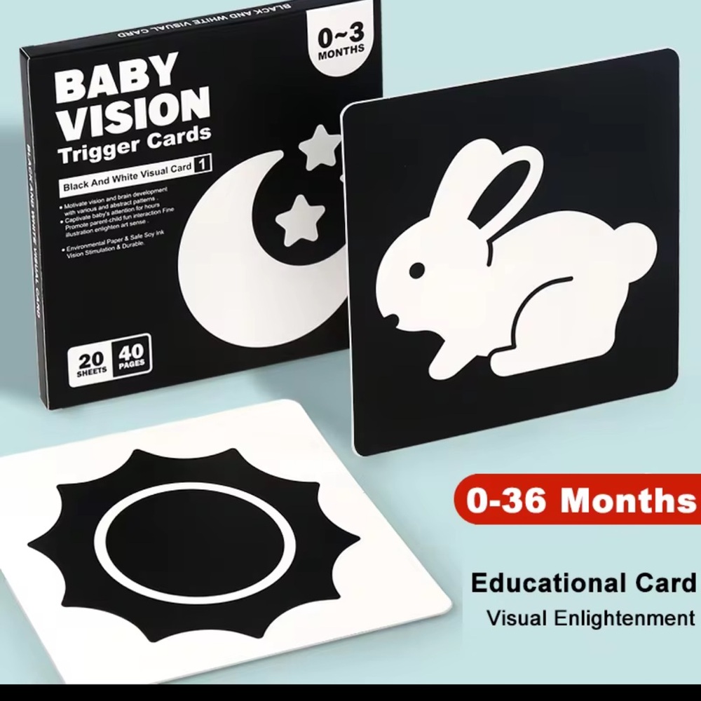 Black and White Baby Vision Trigger Cards